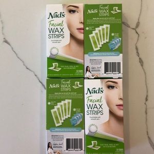 NEW in box Nads facial wax strips.4 boxes included